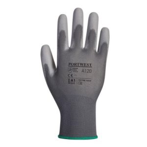 GUANTE NYLON/POLIURET. GRIS/NEGRO