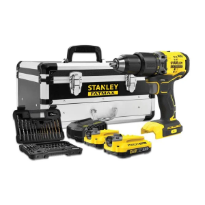 TALADRO PERCUTOR BRUSHLESS V20 Li-Ion 18V + ACCESORIOS + 2 BATERÍAS+ CARGADOR